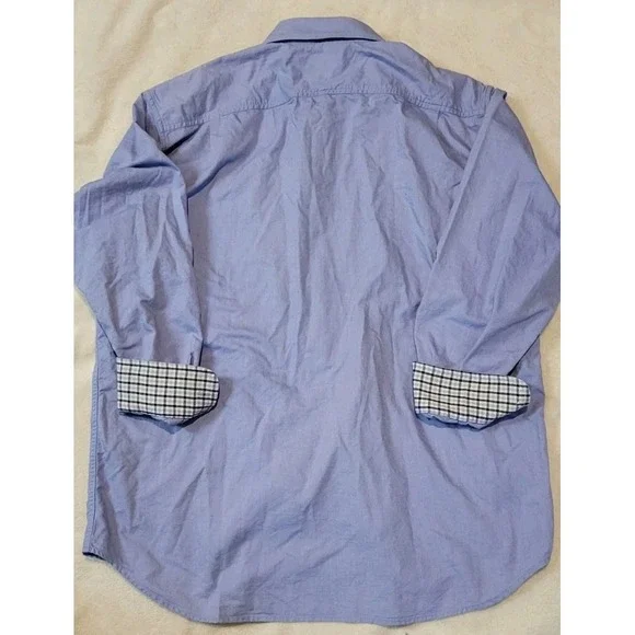 ROBERT GRAHAM FLIP CUFF MENS COTTON BUTTON DOWN SIZE XL - Picture 9 of 10